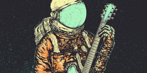 Slag- en of BAS-gitarist(e)-Vintage Guitar Band