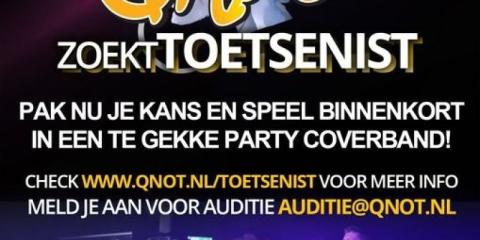 Party Coverband Qnøt zoekt toetsenist