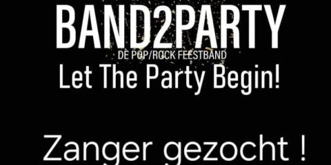 Band2Party zoekt een zanger!