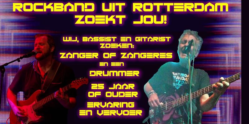 Rockband (eigen werk) zoekt drummer