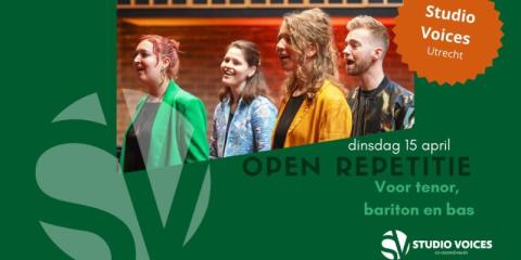 Vocal Group Studio Voices heeft plek voor 1 tenor/bariton en 1 bas