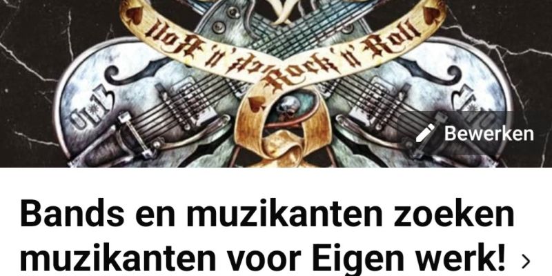 Facebook community eigenwerk muzikanten