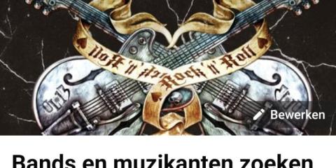 Nieuwe facebook groep bands en muzikanten zoeken voor eigen werk