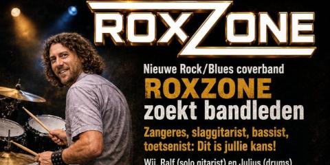 Nieuwe Rock/Blues coverband ROXZONE zoekt bandleden