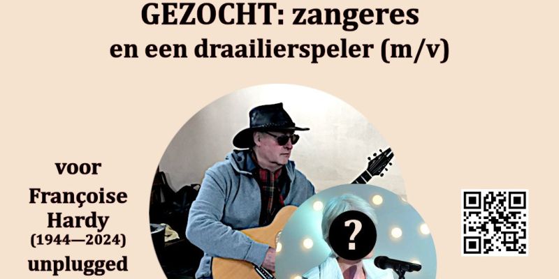 Gezocht: zangeres en draailierspeler (m/v)
