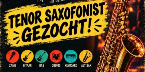 Saxofonist gezocht!