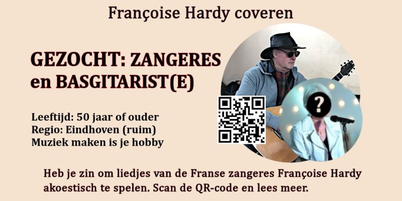 Gitarist zoekt zangeres en basgitarist(e)...